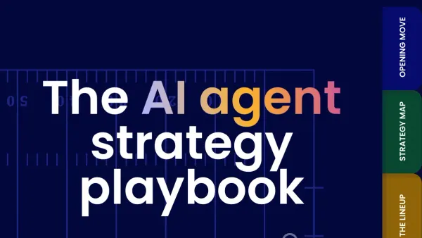 AI agent strategy playbook: How to run agents at enterprise scale