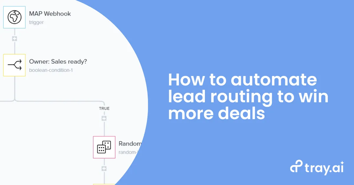 How to automate lead routing to win more deals | Tray.ai