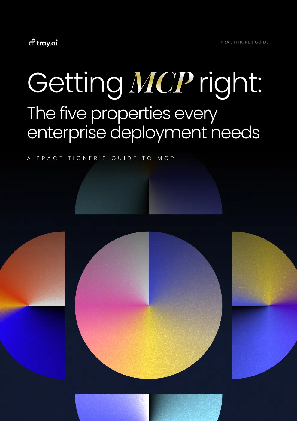 Cover of the Tray.ai guide: Getting MCP right, the five properties every enterprise deployment needs