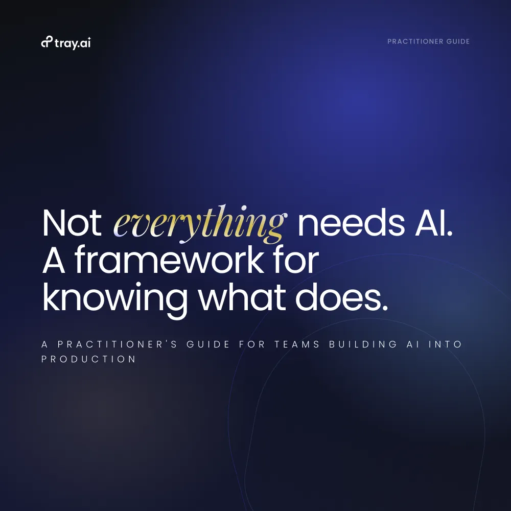 Not everything needs AI. A framework for knowing what does.
