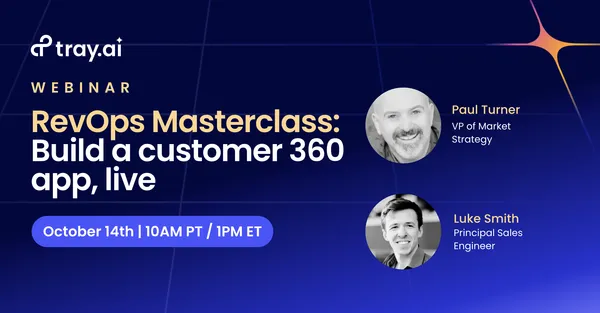RevOps Masterclass: Build a customer 360 app, live