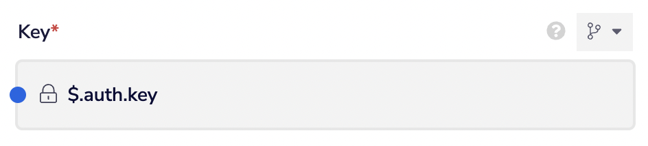 The default key input value for a JSON Web Token sign/verify operation