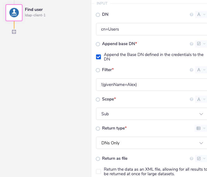 Serch Raw - Not Equals