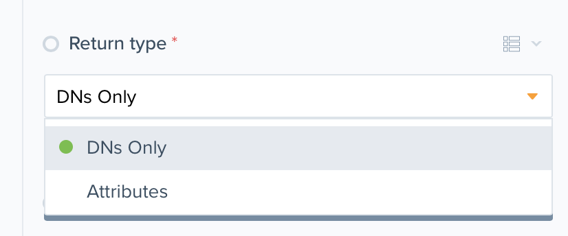 LDAP search attributes