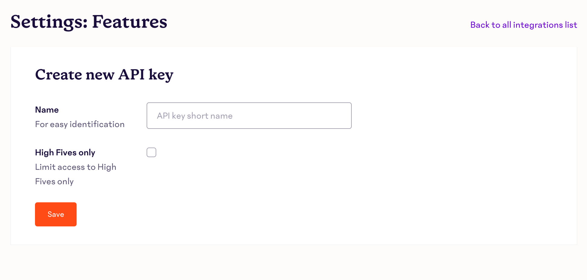 15five settings features