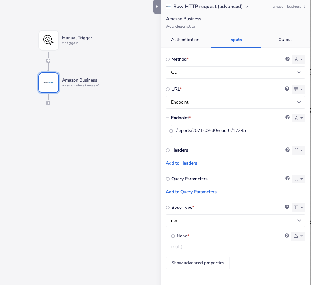 Amazon Business - raw HTTP
