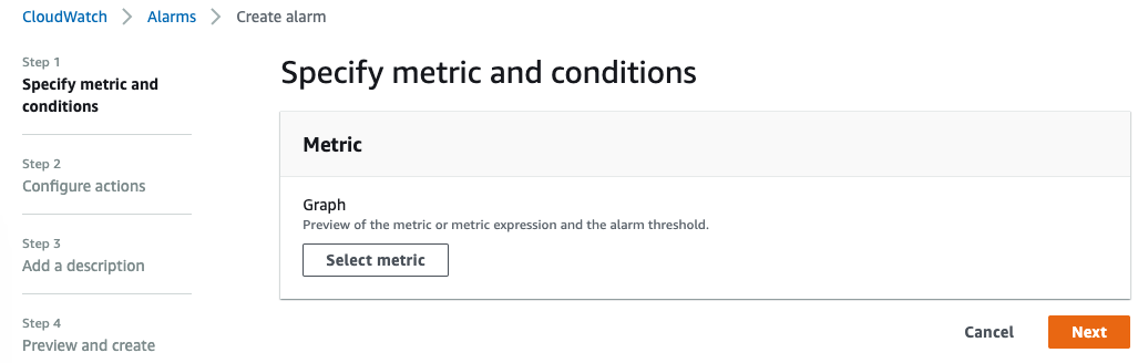 aws-console-select-metric