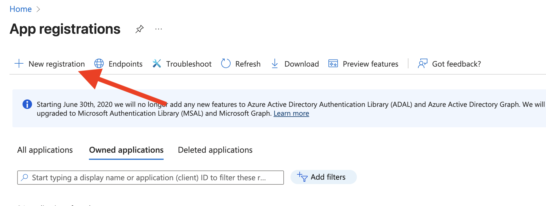 azure-devops-new-registration