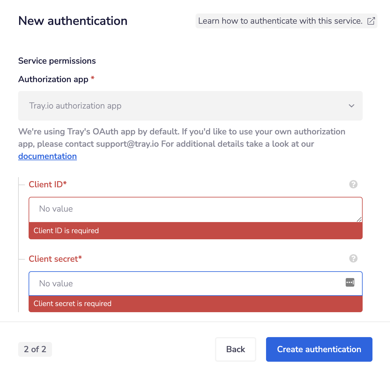 cascade authentication screenshot