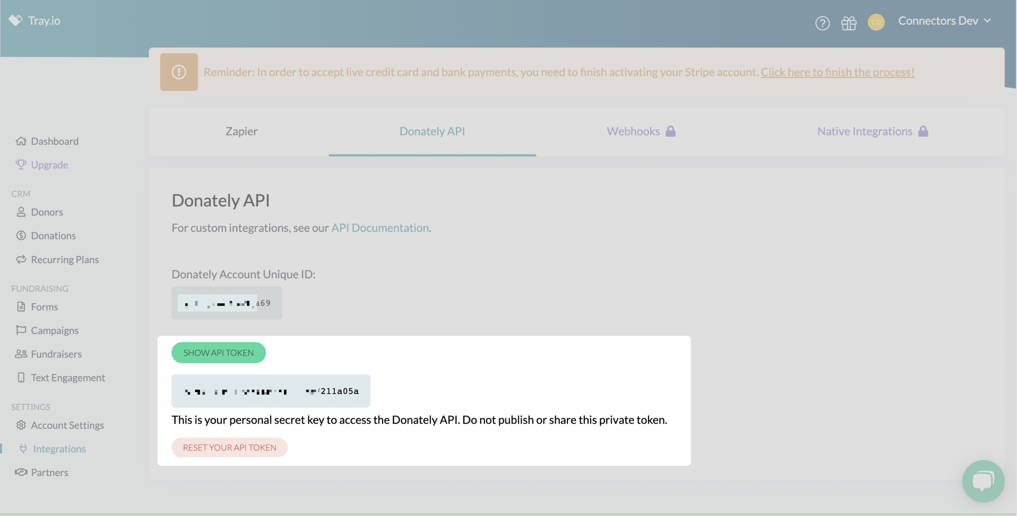 donately-dash-account-api-token