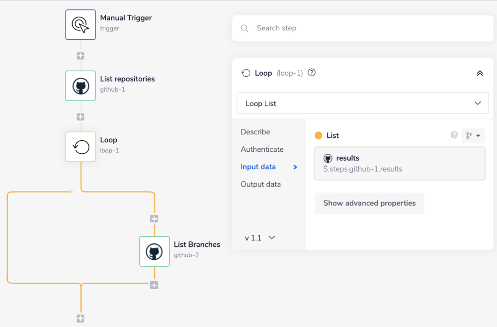 github-list-repo-loop