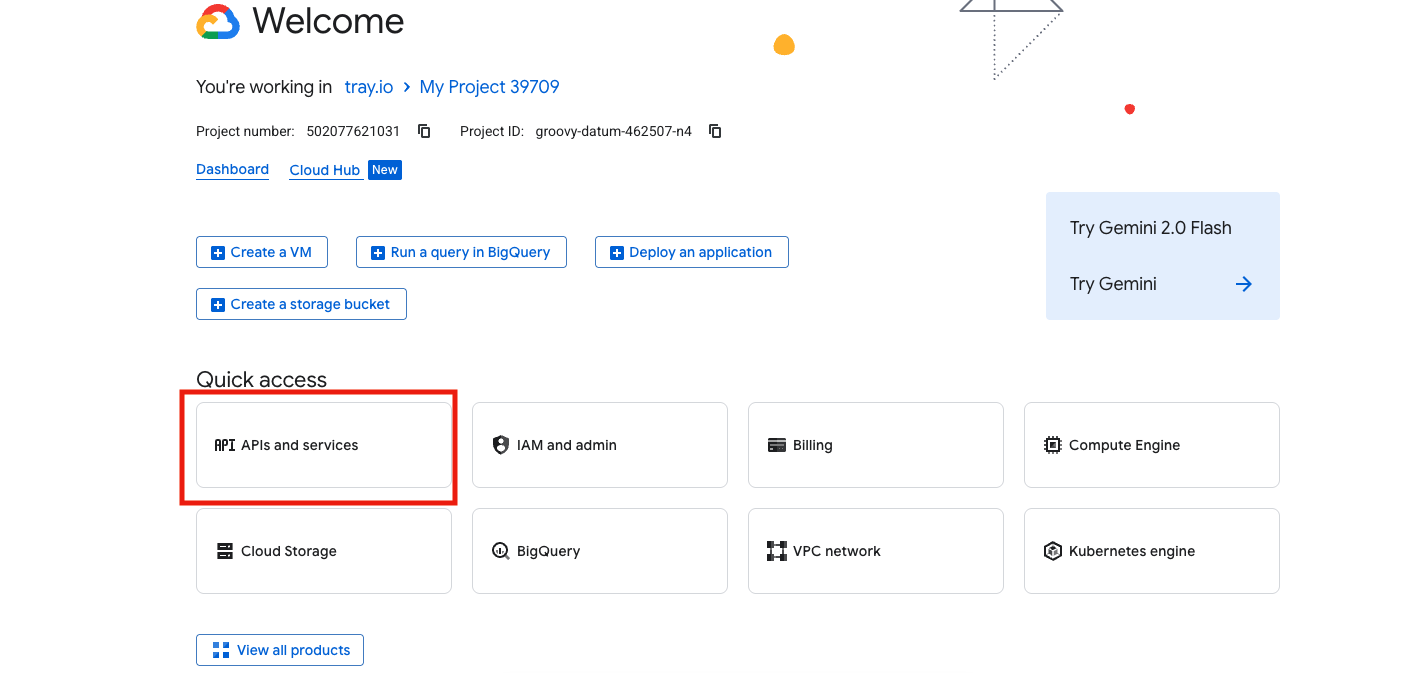 apis and services google ads