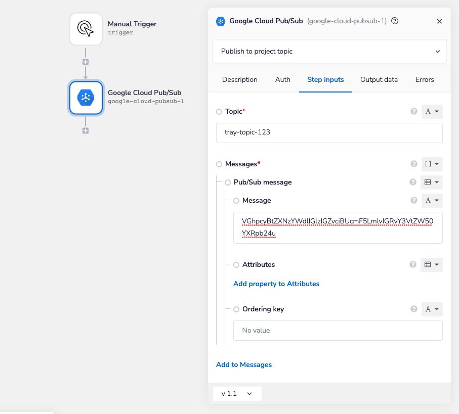 Google Cloud Pub/Sub Workflow complete