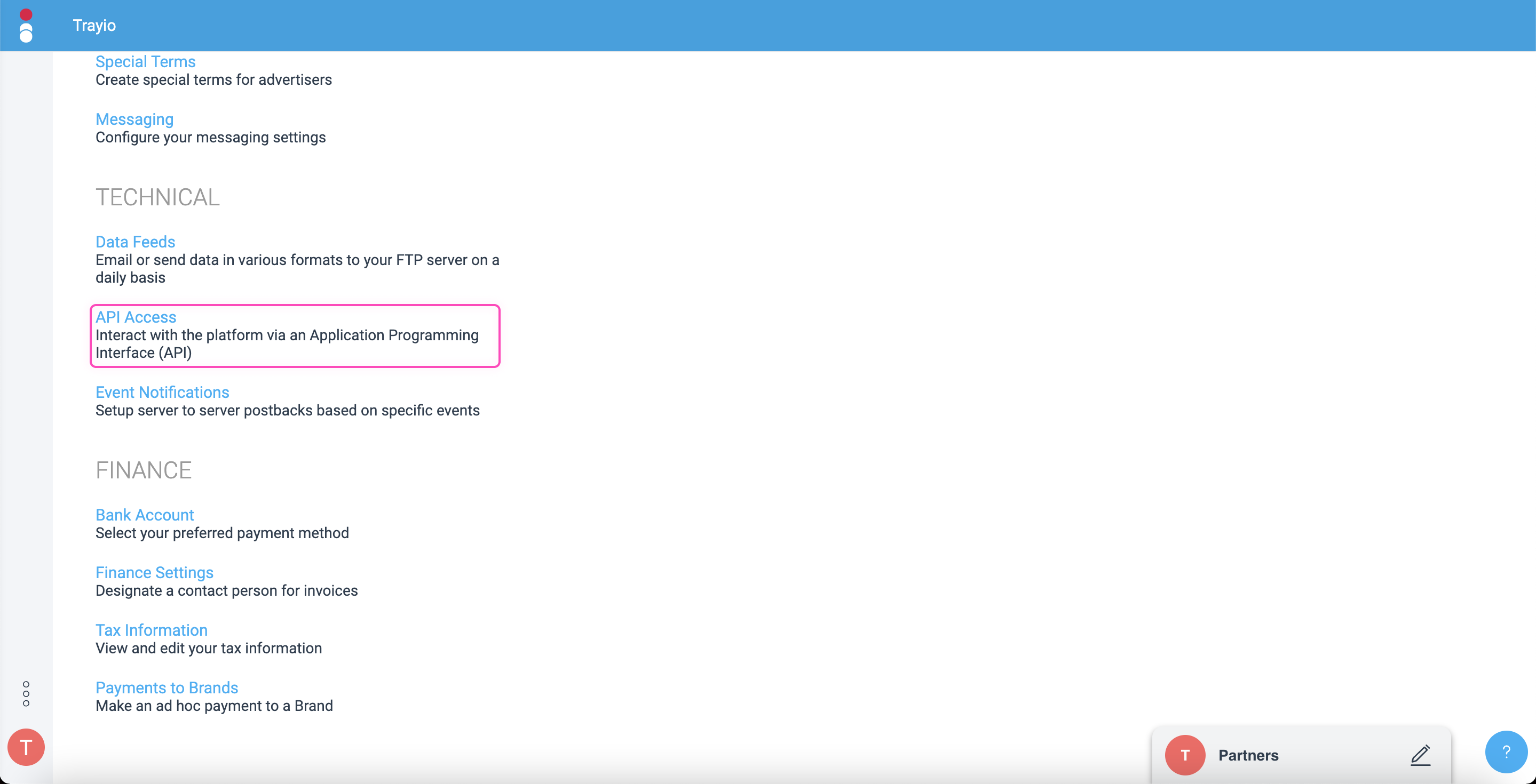 More content on the settings page.