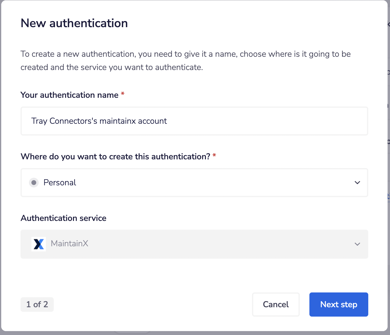 New authentication for MaintainX