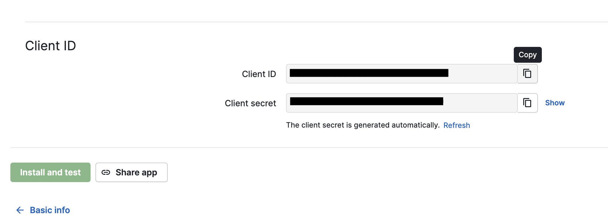 OAuth Credentials
