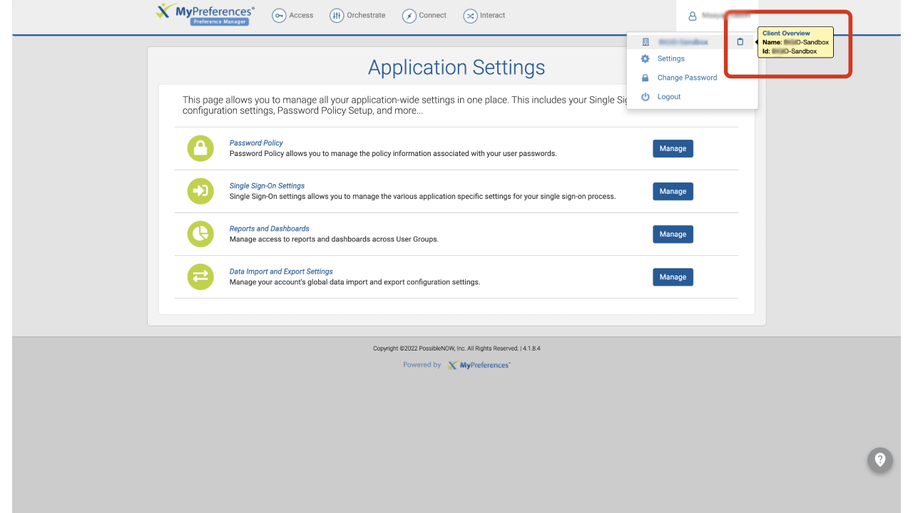 Possible now Account Info 1