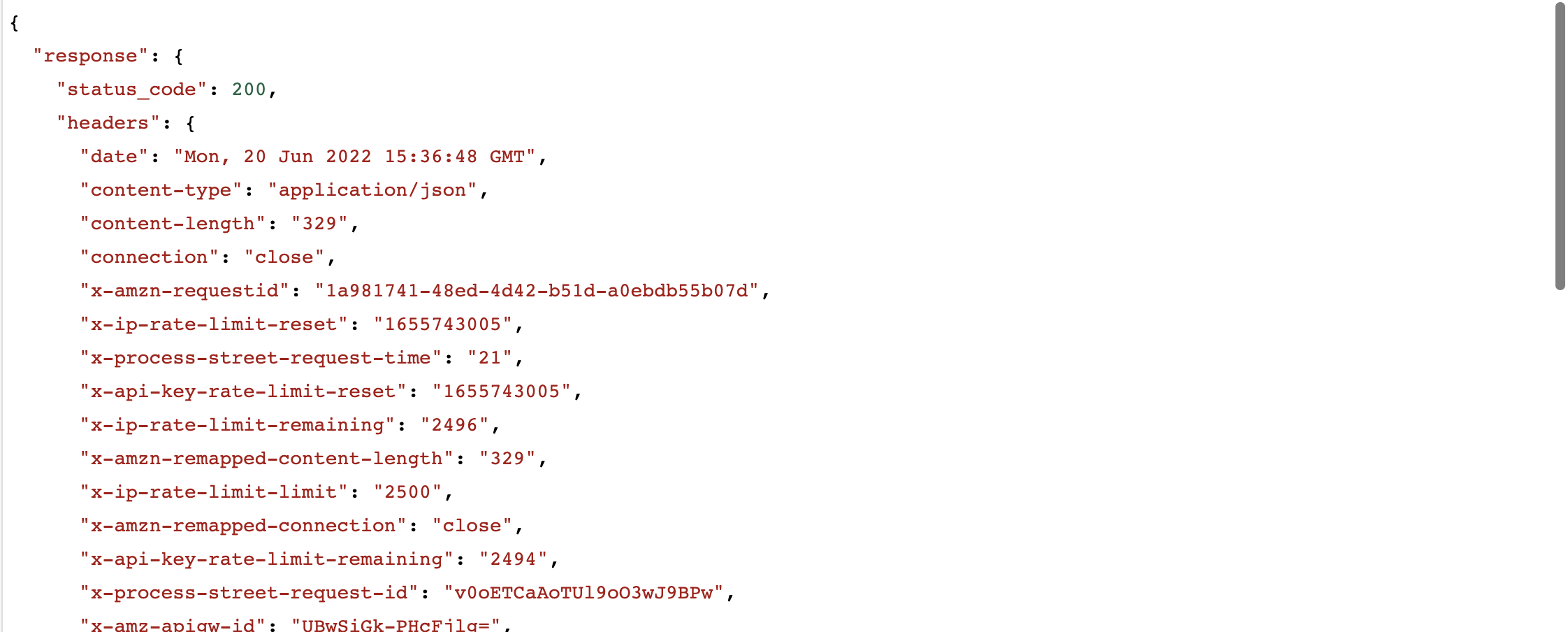 RawHttpRequest response