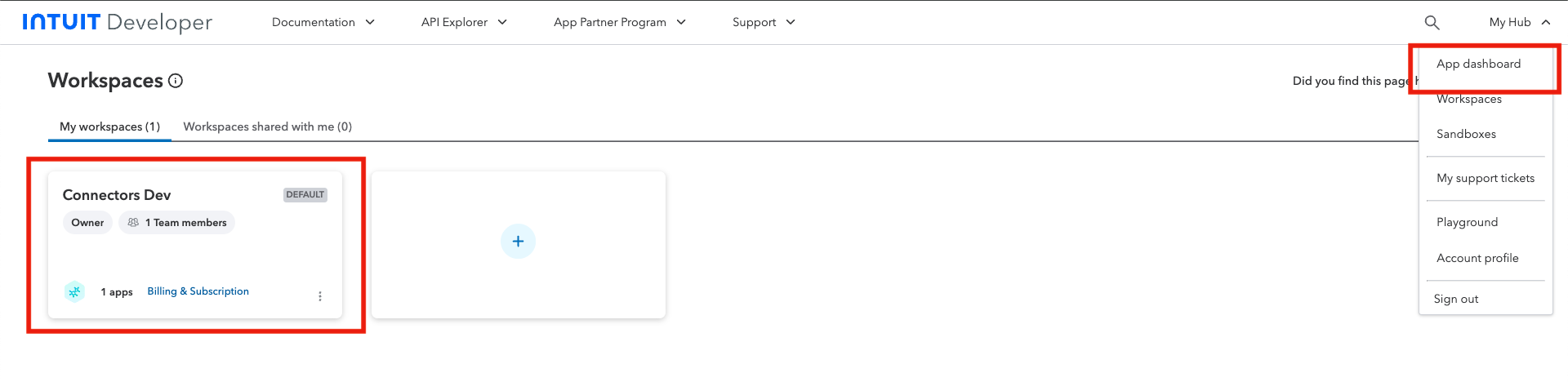 Quickbooks app dashboard