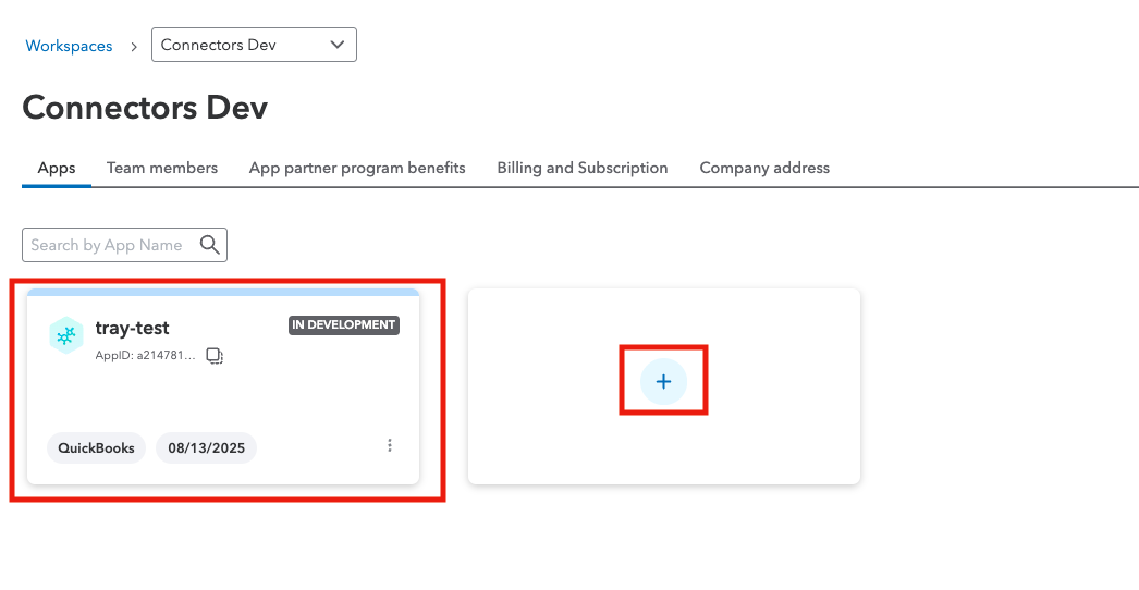 Quickbooks choose or create app