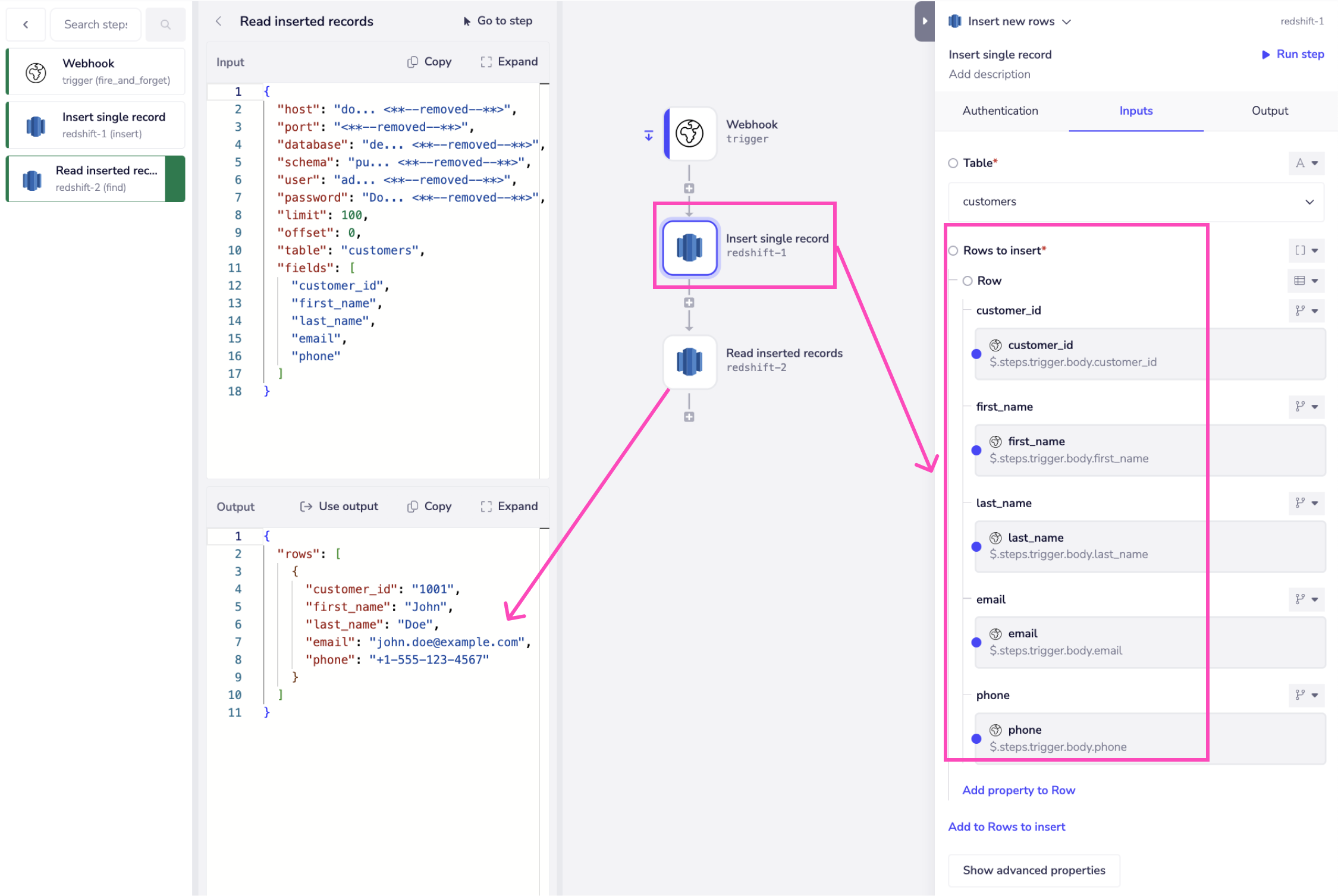 redshift-insert-single-records