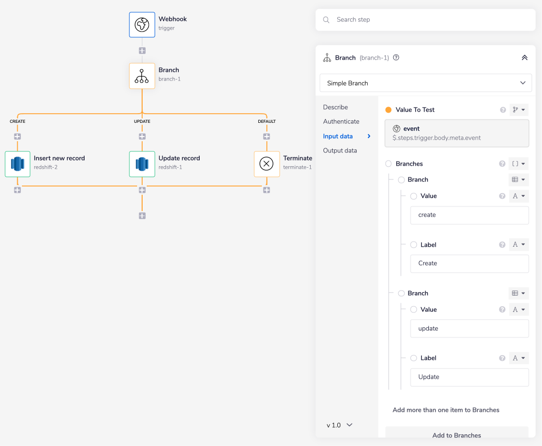 redshift-add-or-update-records-branch
