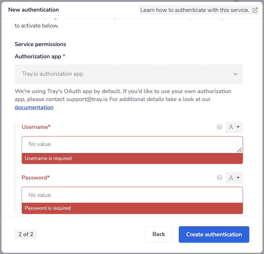 Tatango authentication screen 2.