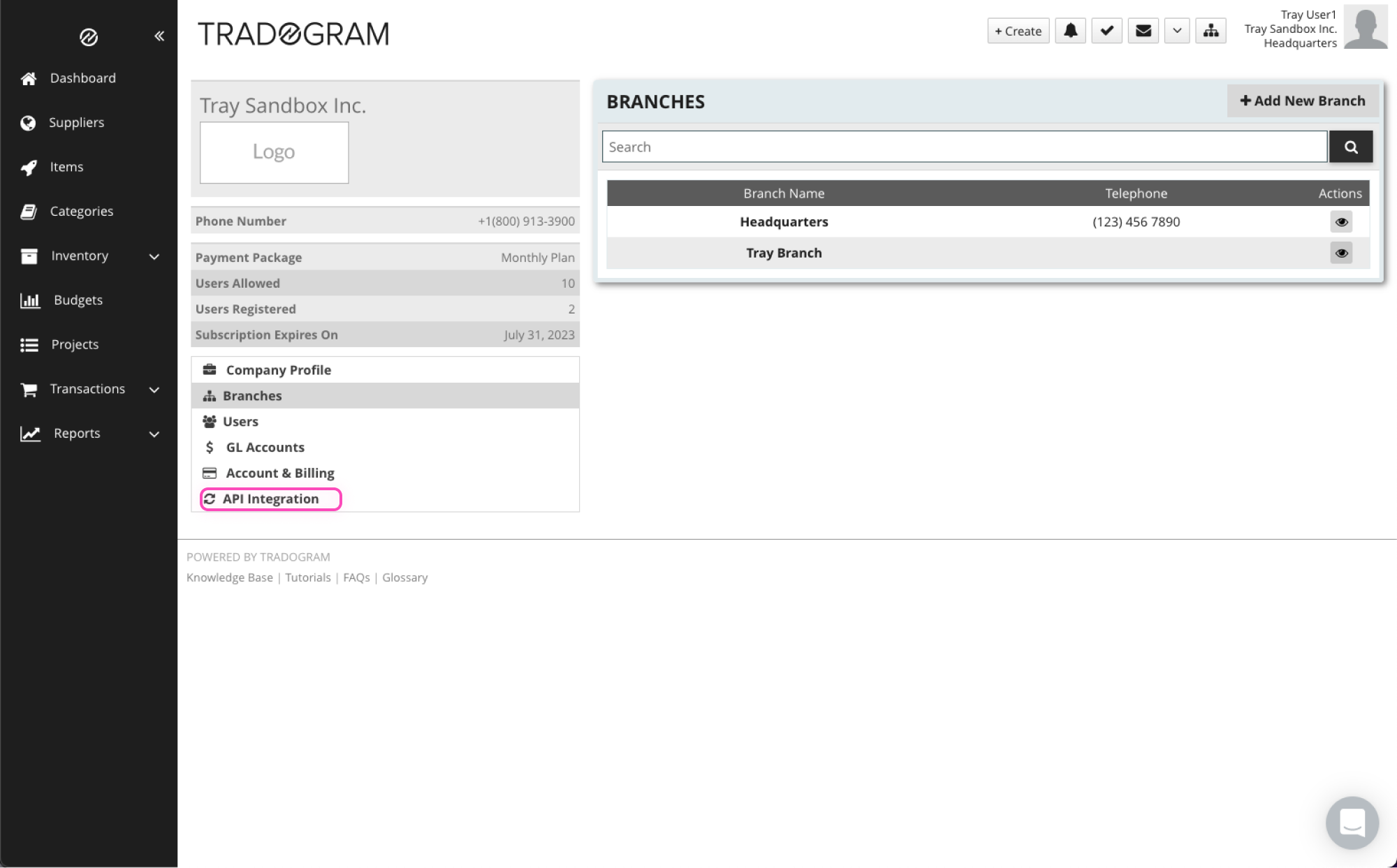 Tradogram - Tray.ai Documentation