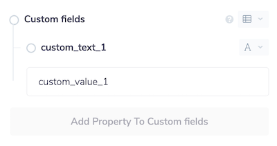 Custom field value filter