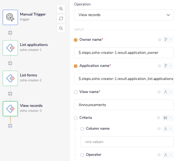 zoho-creator-view-records