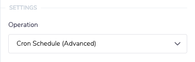 cron schedule operation