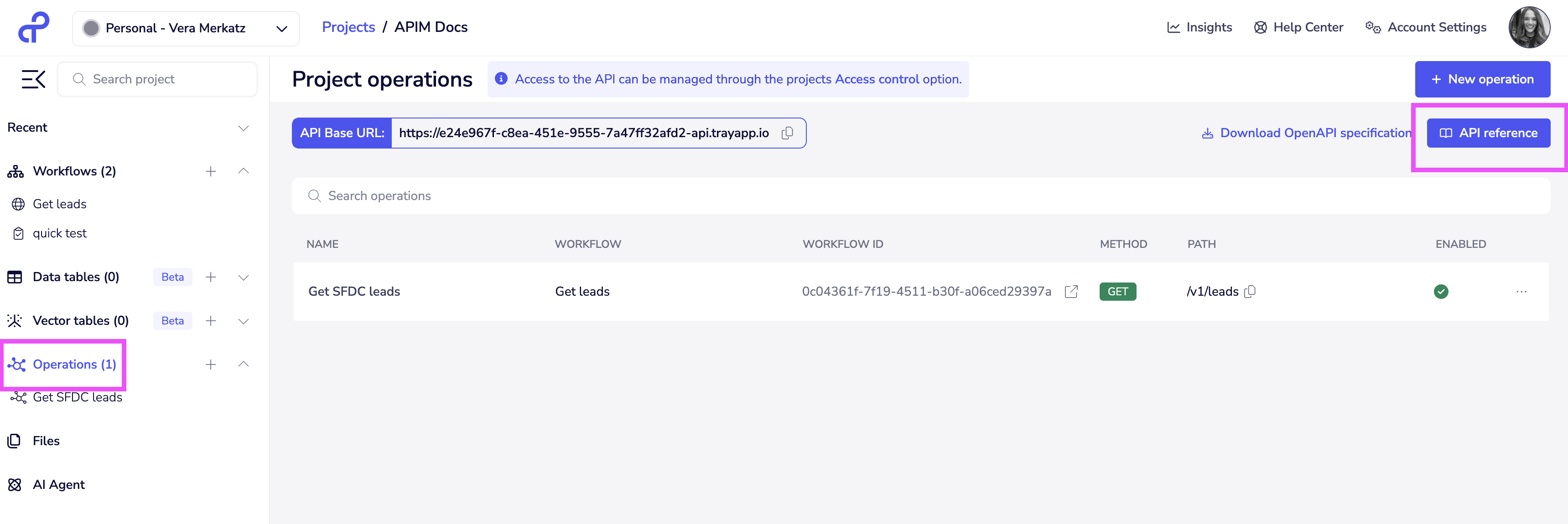 API reference viewer