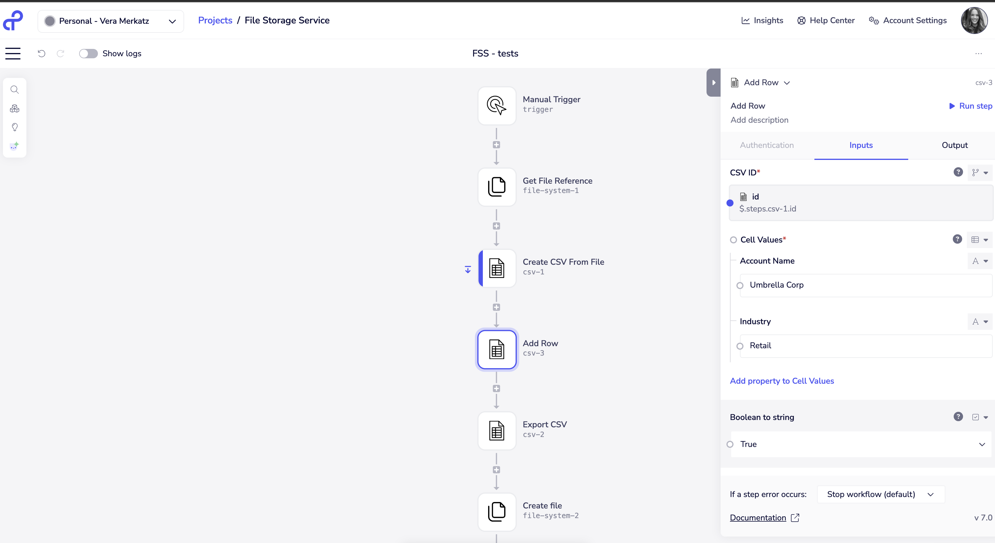 fss - create file reference op