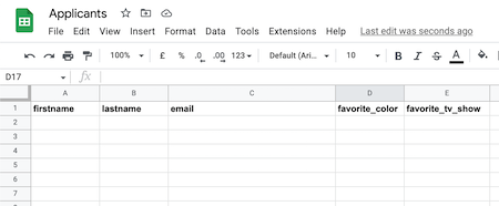 google-sheet-headers
