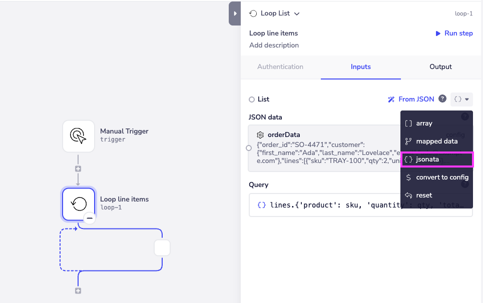 jsonata-select-type-dropdown
