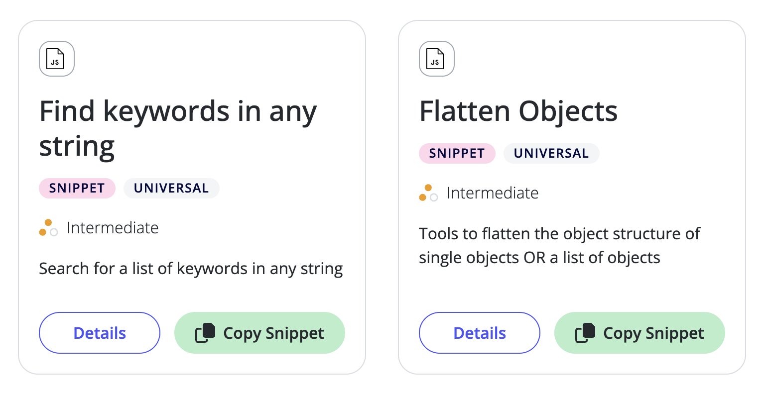 snippets examples