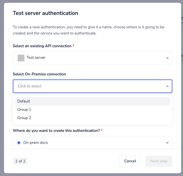 on-prem-test-server-auth