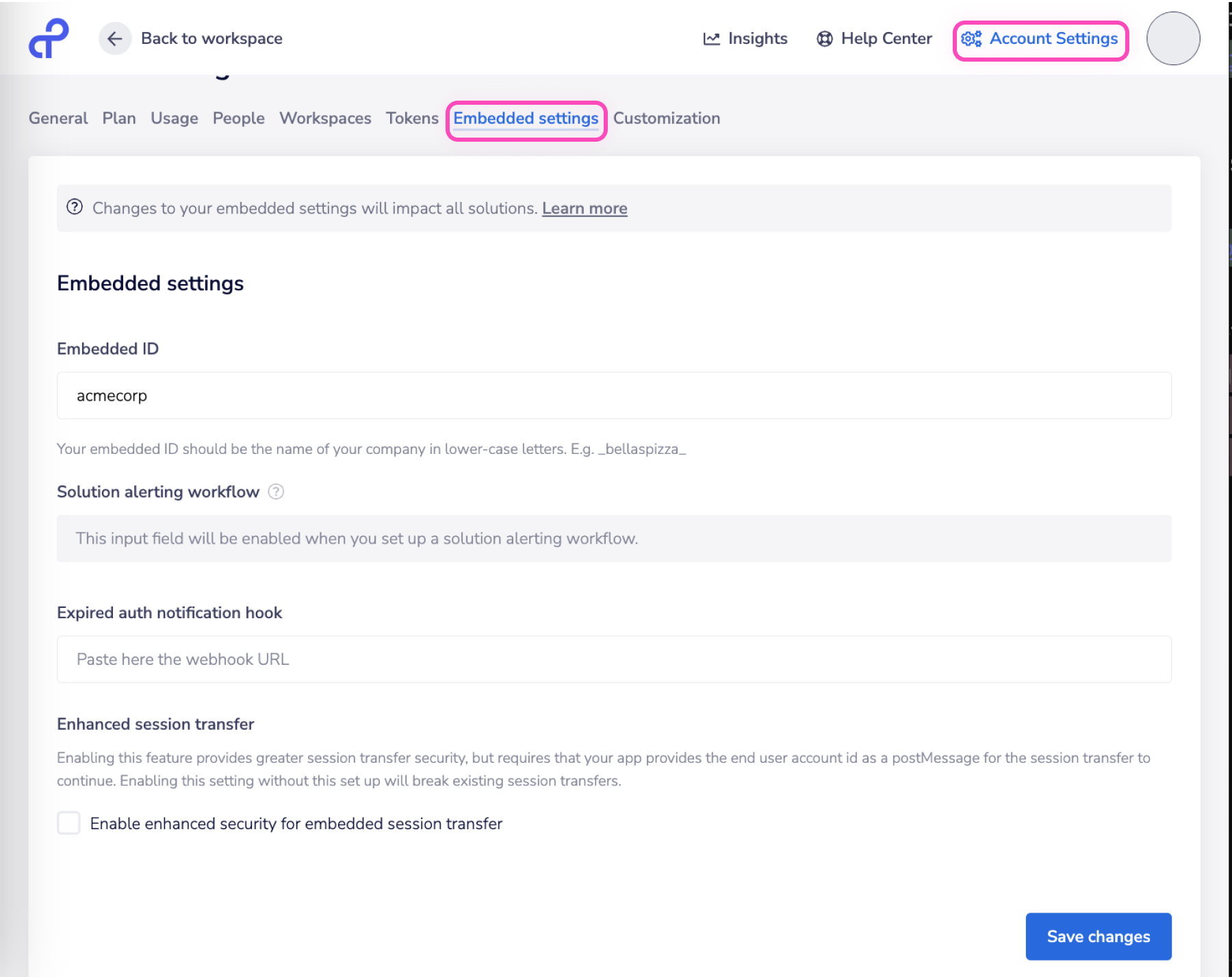 import authentications : create authentication : importauth UI