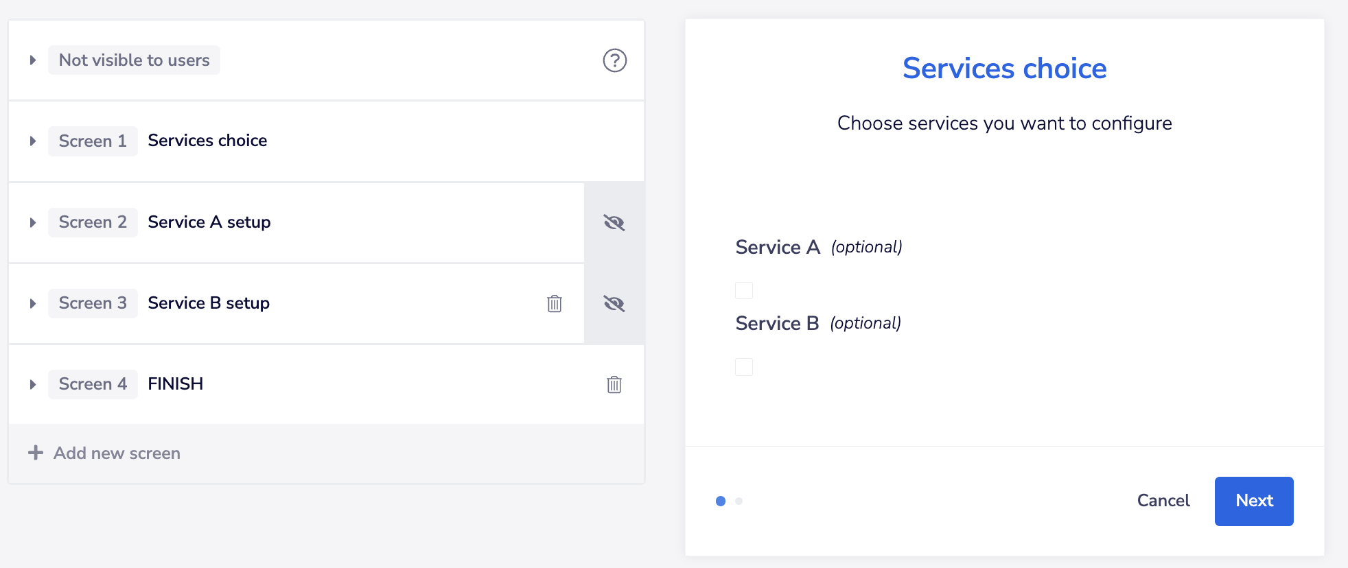 conditional-screens-ui
