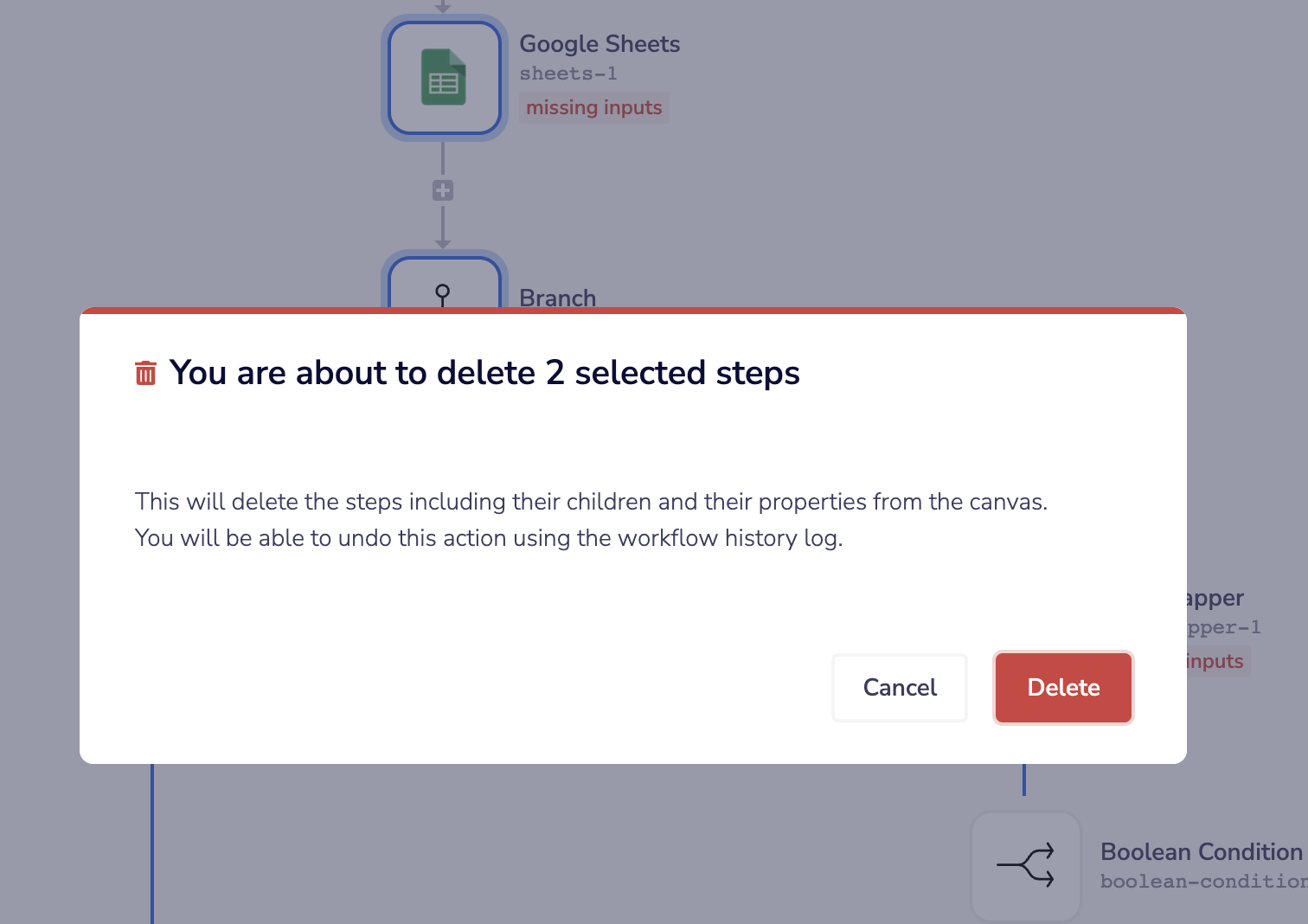 Multi-Step Delete Confirmation