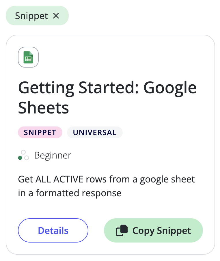 Documentation Snippet